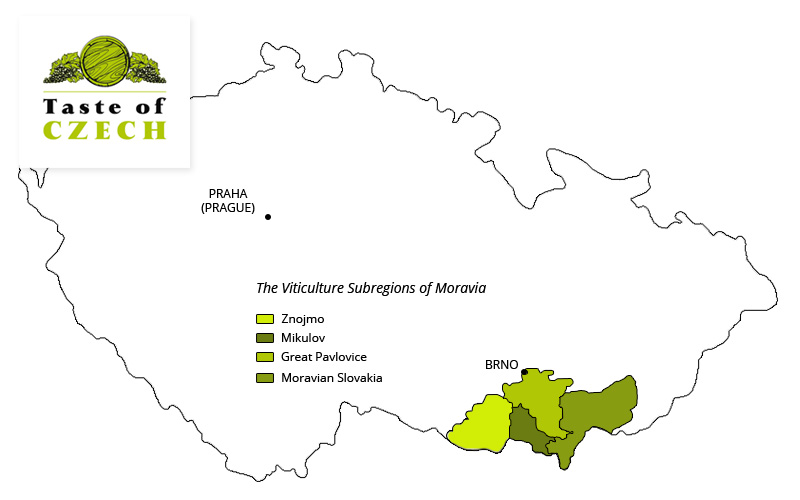 Wine regions in the Czech Republic